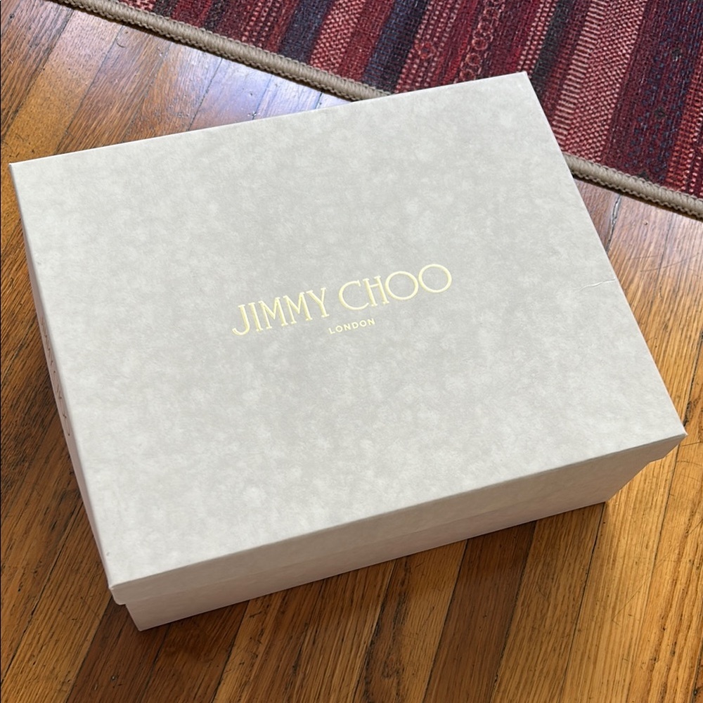 Jimmy Choo Cream Box with Gold Logo